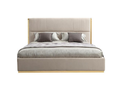 Bed Furniture Beige Bedroom Furniture Design Beds Luxury Furniture Modern Wood new
